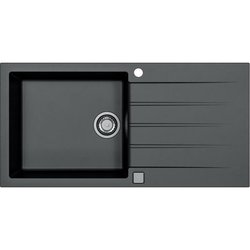 Evier a encastrer - Granit - Noir - 1 grand bac - 100 x 50 cm - CADIT 