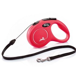 Laisse New Classic S Cord 5 m red Flexi CL10C5-251-R-20