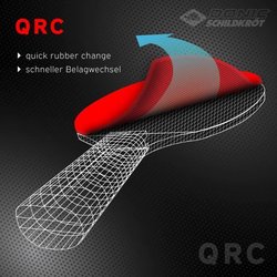 Raqueta de tenis de mesa - Schildkröt - 758221 - 100% carbono - Goma L