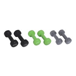 Halterset - SCHILDKROT - 2 x 0,5 kg antraciet - 2 x 1,0 kg limoengroen