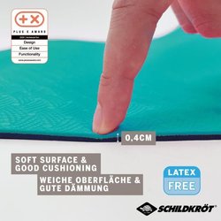 Tapis de yoga - FITNESS - SCHILDKRÖT - 183 x 61 cm - 4 mm - Sac inclus