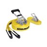 Slackline - SCHILDKROT - 15 m lang x 5 cm breit - Metallratsche - Trai