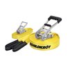 Slackline - SCHILDKROT - 15 m lang x 5 cm breit - Metallratsche - Trai