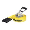 Slackline - SCHILDKROT - 15 m lang x 5 cm breit - Metallratsche - Trai