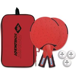 Table tennis / ping pong set - SCHILDKRÖT - 2 rackets + 3 balls - Carr