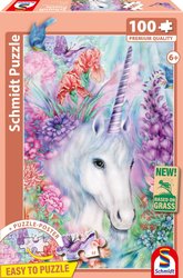 Puzzle - SCHMIDT SPIELE - Douce beauté de la licorne - 100 pieces - De