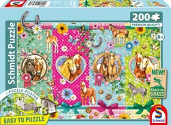 Puzzle - SCHMIDT SPIELE - Des chevaux heureux - 200 pieces - Des 8 ans