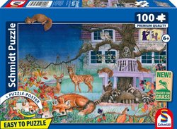 Puzzle - SCHMIDT SPIELE - Visite nocturne des animaux - 100 pieces - D