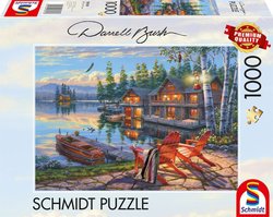 Puzzle - SCHMIDT SPIELE - Sur les rives du lac Loon, New York - 1000 p