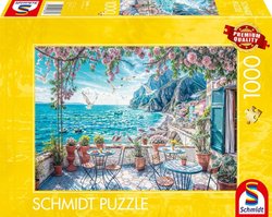 Puzzle - SCHMIDT SPIELE - Terrasse en bord de mer - 1000 pieces - Des 