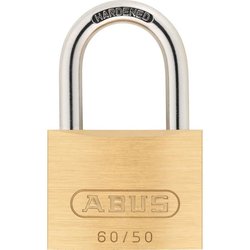Candado de latón macizo - ABUS - 60/50 - Arco de acero cementado - Dob