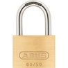 Solid brass padlock - ABUS - 60/50 - Hardened steel shackle - Double l