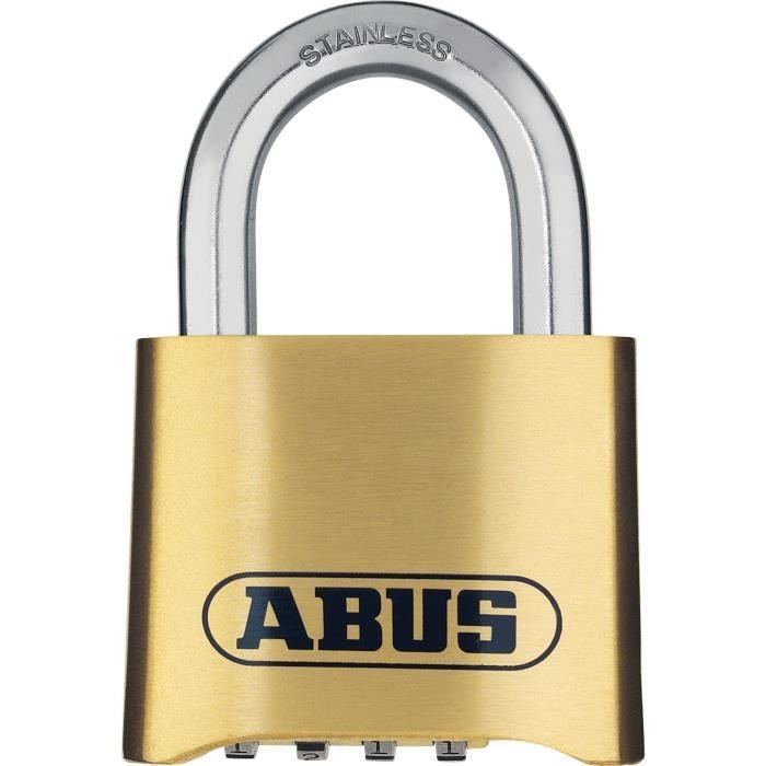 Cadenas a combinaison - ABUS - 180IB/50 B/DFNLI - Corps laiton forgé -