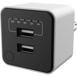 Caricabatterie USB doppio - GAO - Timer regolabile, spegnimento automa