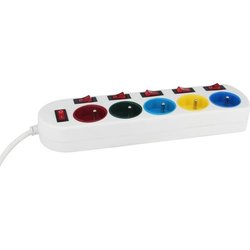 Multipresa - GAO - 5 prese - Con interruttori, 16A, 230V