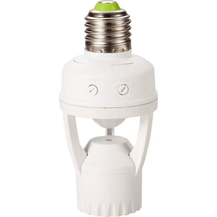 E27 socket - GAO - Detector - 360°, adjustable duration, LED/CFL compa