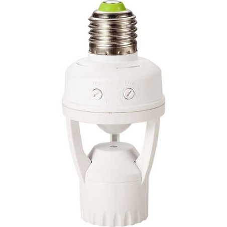 E27 socket - GAO - Detector - 360°, adjustable duration, LED/CFL compa