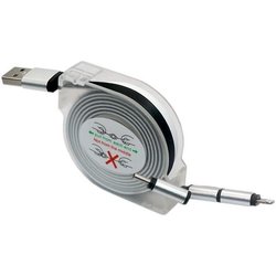 Enrouleur de câble USB - GAO - 3-en-1, 2m, charge rapide