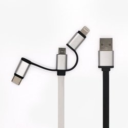 Enrouleur de câble USB - GAO - 3-en-1, 2m, charge rapide