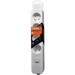 Multipresa - QUARX - 4 prese - Con interruttore, cavo 1,5 m