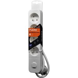 Steckdosenleiste - QUARX - 4 Steckdosen - Mit Schalter, 3m Kabel
