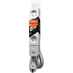 Stekkerdoos - QUARX - 4 stopcontacten - Met 3 USB-poorten, 1,5m kabel