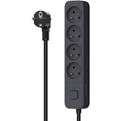 Steckdosenleiste - QUARX - 4 Steckdosen - Mit 3 USB-Anschlüssen, 1,5m 