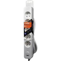 Multipresa - QUARX - 5 prese - Con cavo da 3 m, protezione bambini
