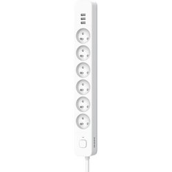 Power strip - QUARX - 6 sockets - With 3 USB ports, 1.5m cable