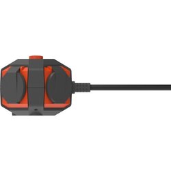 Power Globe - QUARX - IP44 - 4 enchufes, interruptor, cable de 3 m