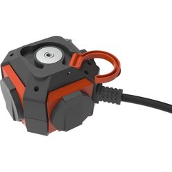 Power Globe - QUARX - IP44 - 4 Steckdosen, Schalter, 3m Kabel
