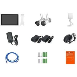 Kit de 2 cámaras Wi-Fi + NVR con pantalla - LINK2HOME - 3 MP, detecció