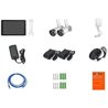 Kit 2 caméras Wi-Fi + écran NVR - LINK2HOME - 3MP, détection intellige