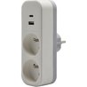 Biplite - QUARX - 2P 16A - Con USB-A e USB-C, conforme NF