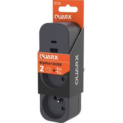 Biplite - QUARX - 2P 16A - Mit USB-A und USB-C, NF-konform