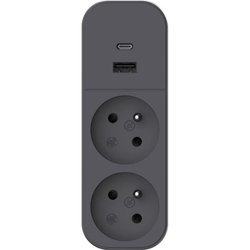 Biplite - QUARX - 2P 16A - Con USB-A e USB-C, conforme NF