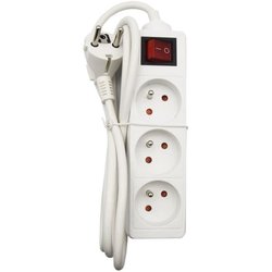 Bloc ménager - GAO - 3 prises 2P+T - Avec interrupteur, conforme NF