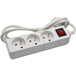 Unidad doméstica - GAO - 3 tomas 2P+T - Con interruptor, conforme a NF