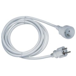 Extension cord - GAO - 16A - 10m cable - White - Robust - Flexible