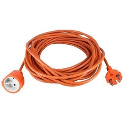 Cable alargador - GENÉRICO - H05VVF 2x1,5 - 25 m - Naranja - Uso exter