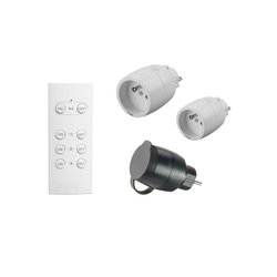 Kit 3 mini remote-controlled sockets + Remote control - GAO - 230 V - 