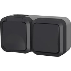 Double socket - QUARX - Aqua Pro - Outdoor, vertical, IP55, 250V, 16A