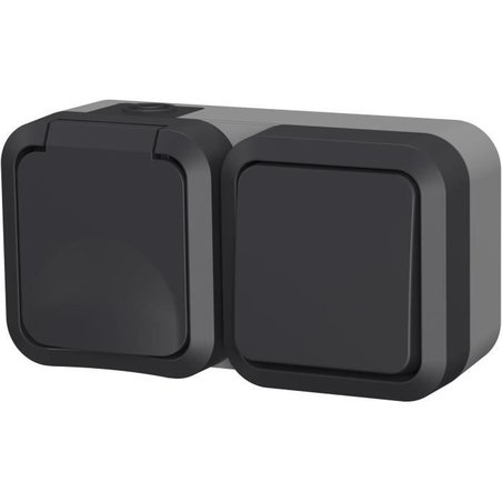 Double socket - QUARX - Aqua Pro - Outdoor, vertical, IP55, 250V, 16A