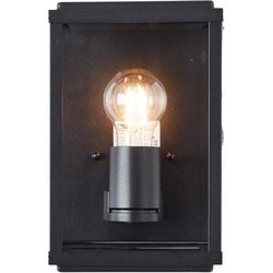 Applique murale extérieure GAIA - BRILLIANT - Noir - Métal/Verre - E27