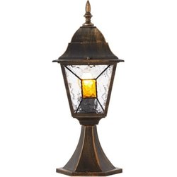 Janel Outdoor terminal, Dore black, E27 max 60w, bulb not included