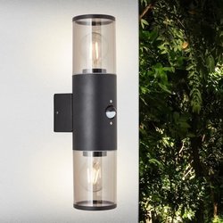 Sergioro Outdoor Applica 2L mit Detektor, Depoli Black, 2x27 20W, Glüh