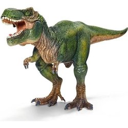 Figurine T-Rex vert, Tyrannosaure Rex avec mâchoire mobile, jouet dino