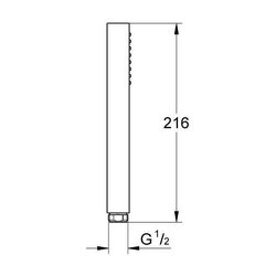 Doccetta a 1 getto - 9,5l - GROHE