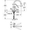 GROHE Miscelatore monocomando per lavello BauLoop 31368001