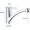 Grohe - Sink Monocommande Mixer - Avvia Eco